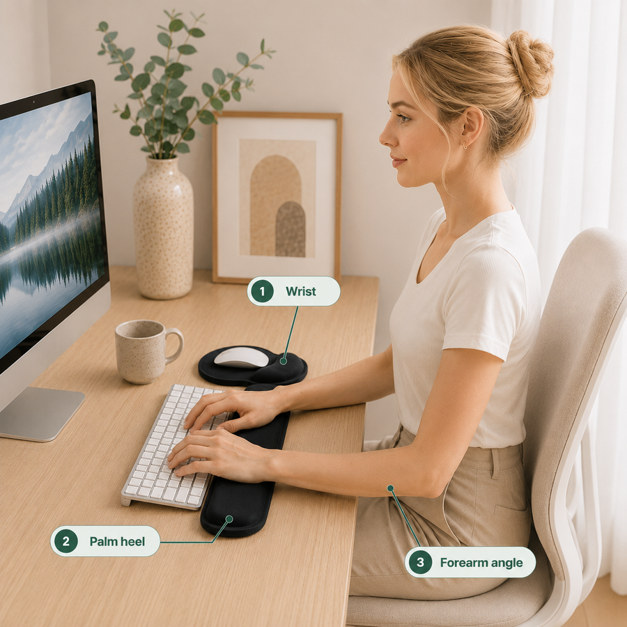 Keyboard Wrist Rest & Mouse Pad