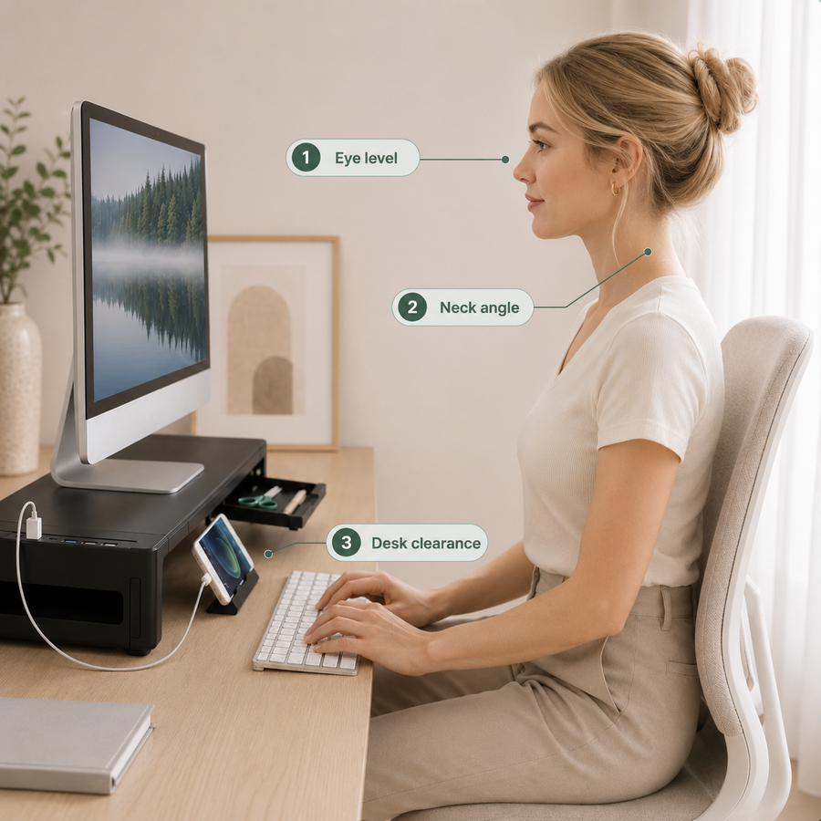 Foldable Monitor Stand Riser