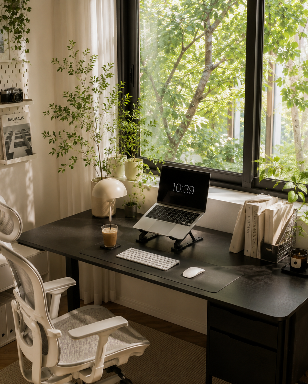 Desk nook, morning light