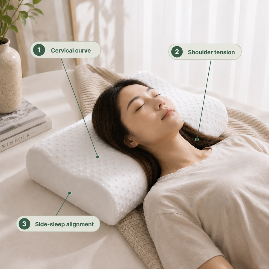 Memory Foam Neck Support Pillow